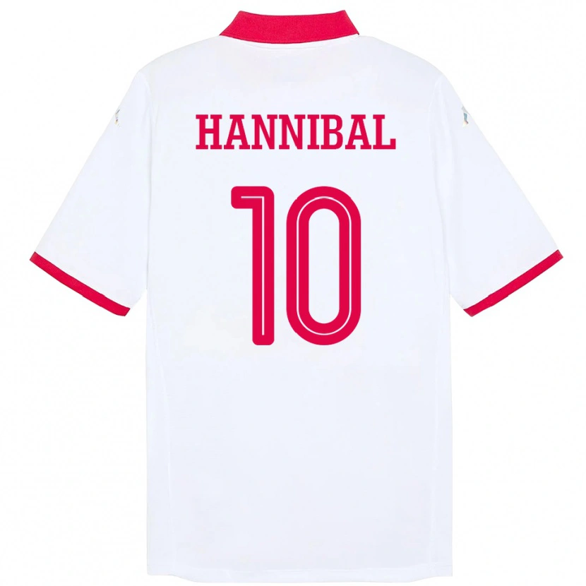 Danxen Criança Camisola Tunísia Hannibal #10 Branco Alternativa 24-26 Camisa