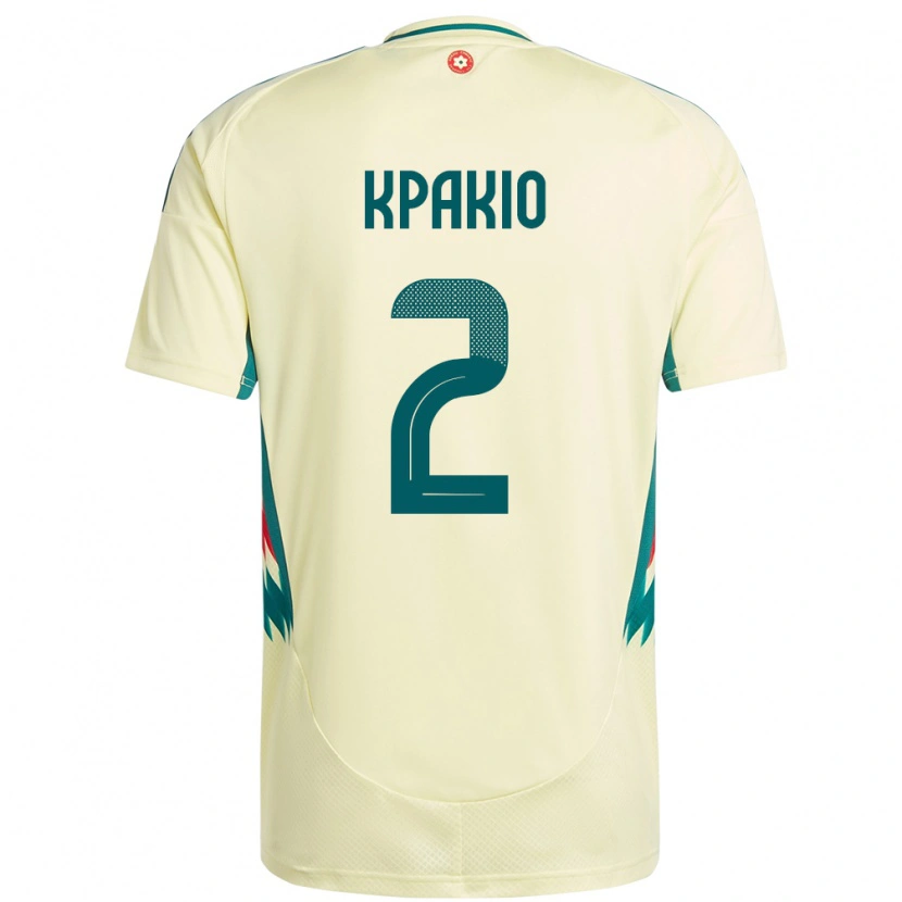 Danxen Criança Camisola País De Gales Ronan Kpakio #2 Bege Amarelo Alternativa 24-26 Camisa