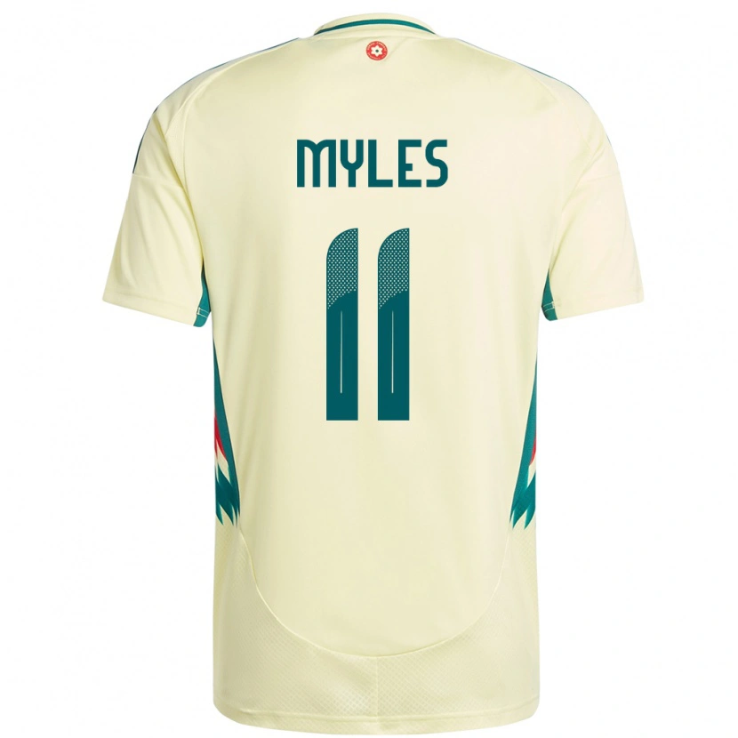 Danxen Criança Camisola País De Gales Elliot Myles #11 Bege Amarelo Alternativa 24-26 Camisa