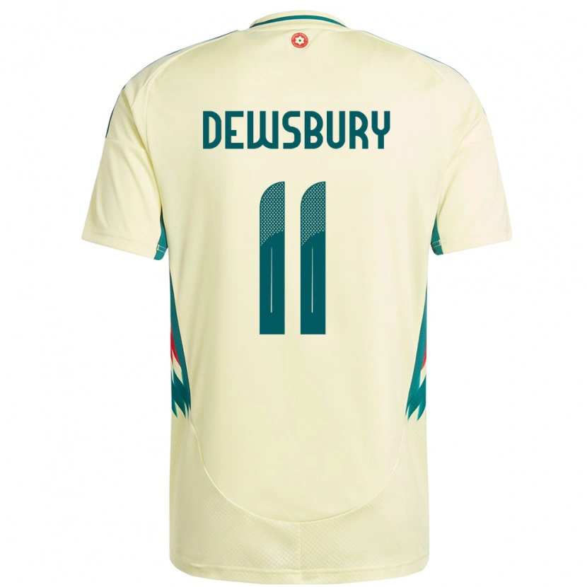 Danxen Criança Camisola País De Gales Ollie Dewsbury #11 Bege Amarelo Alternativa 24-26 Camisa