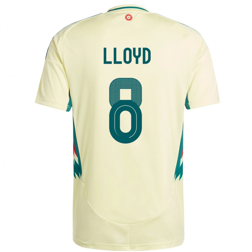 Danxen Criança Camisola País De Gales Ben Lloyd #8 Bege Amarelo Alternativa 24-26 Camisa