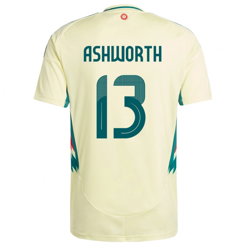 Danxen Criança Camisola País De Gales Fin Ashworth #13 Bege Amarelo Alternativa 24-26 Camisa
