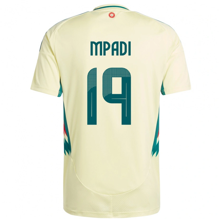 Danxen Criança Camisola País De Gales Japhet Mpadi #19 Bege Amarelo Alternativa 24-26 Camisa