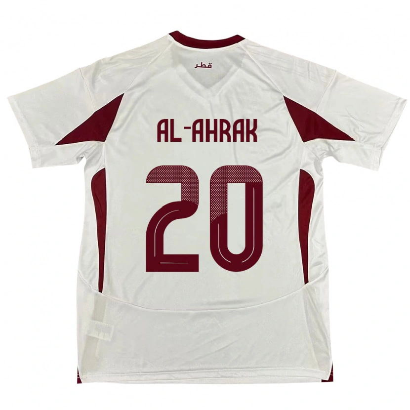 Danxen Criança Camisola Catar Abdullah Al-Ahrak #20 Branco Alternativa 24-26 Camisa