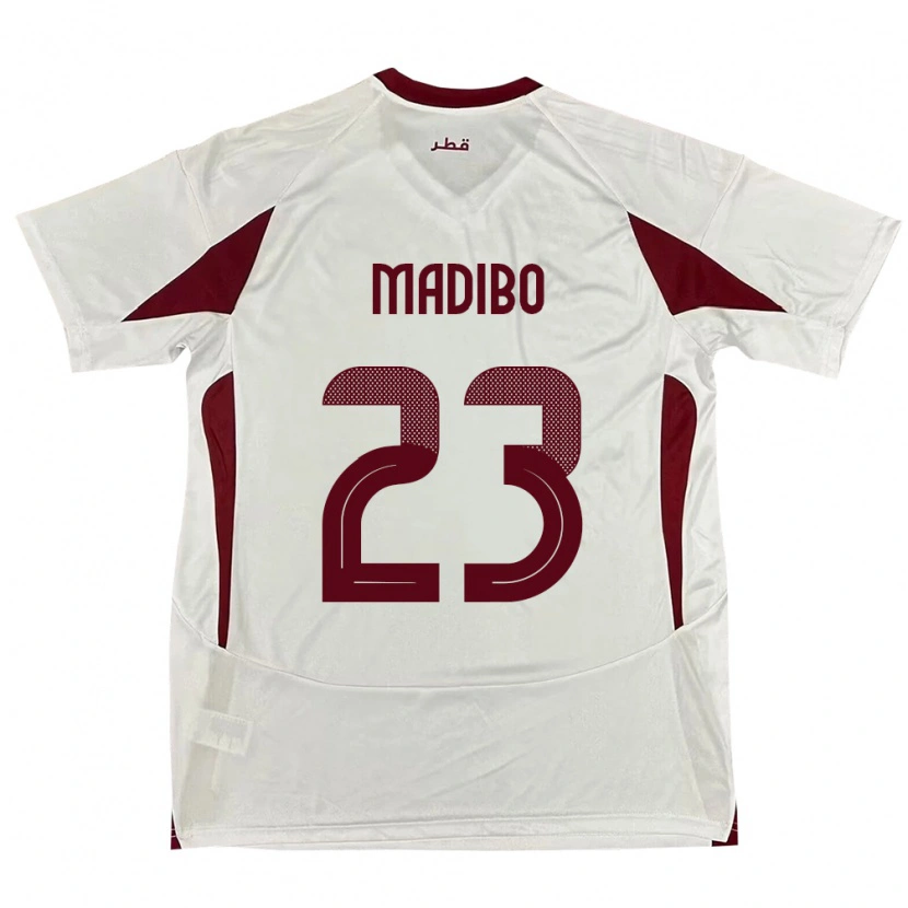 Danxen Criança Camisola Catar Assim Madibo #23 Branco Alternativa 24-26 Camisa