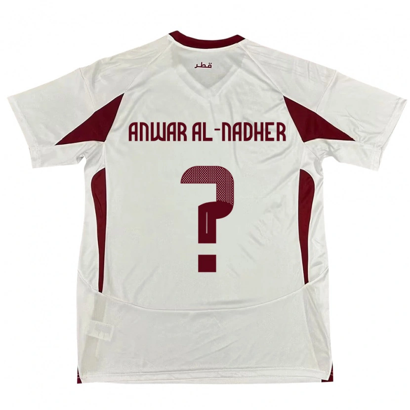 Danxen Criança Camisola Catar Salman Anwar Al-Nadher #0 Branco Alternativa 24-26 Camisa