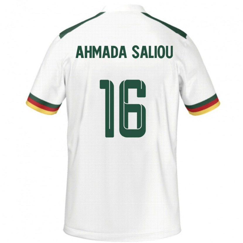 Danxen Criança Camisola Camarões Mamoudou Ahmada Saliou #16 Branco Alternativa 24-26 Camisa