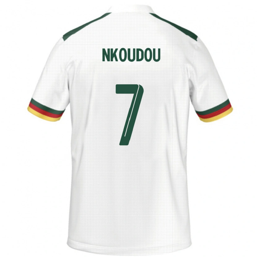 Danxen Criança Camisola Camarões Georges-Kevin Nkoudou #7 Branco Alternativa 24-26 Camisa