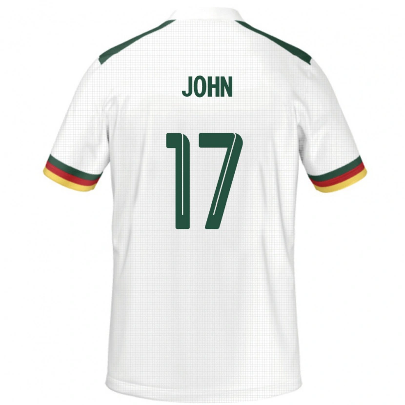 Danxen Criança Camisola Camarões Nchindo John #17 Branco Alternativa 24-26 Camisa