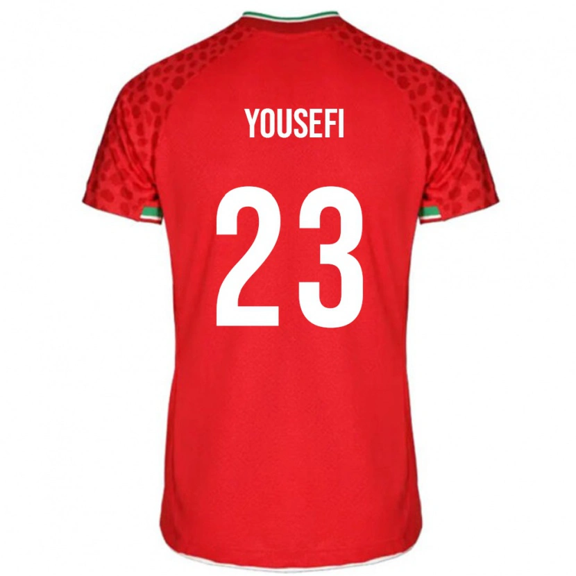 Danxen Criança Camisola Irã Aria Yousefi #23 Vermelho Alternativa 24-26 Camisa