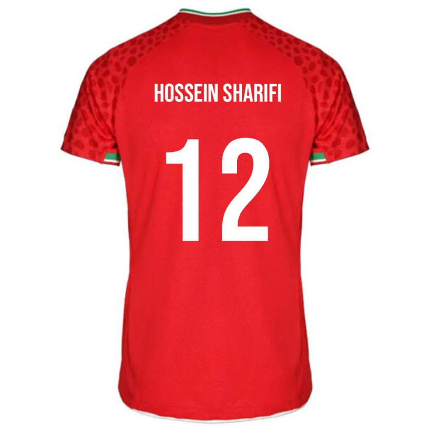 Danxen Criança Camisola Irã Mohammad Hossein Sharifi #12 Vermelho Alternativa 24-26 Camisa