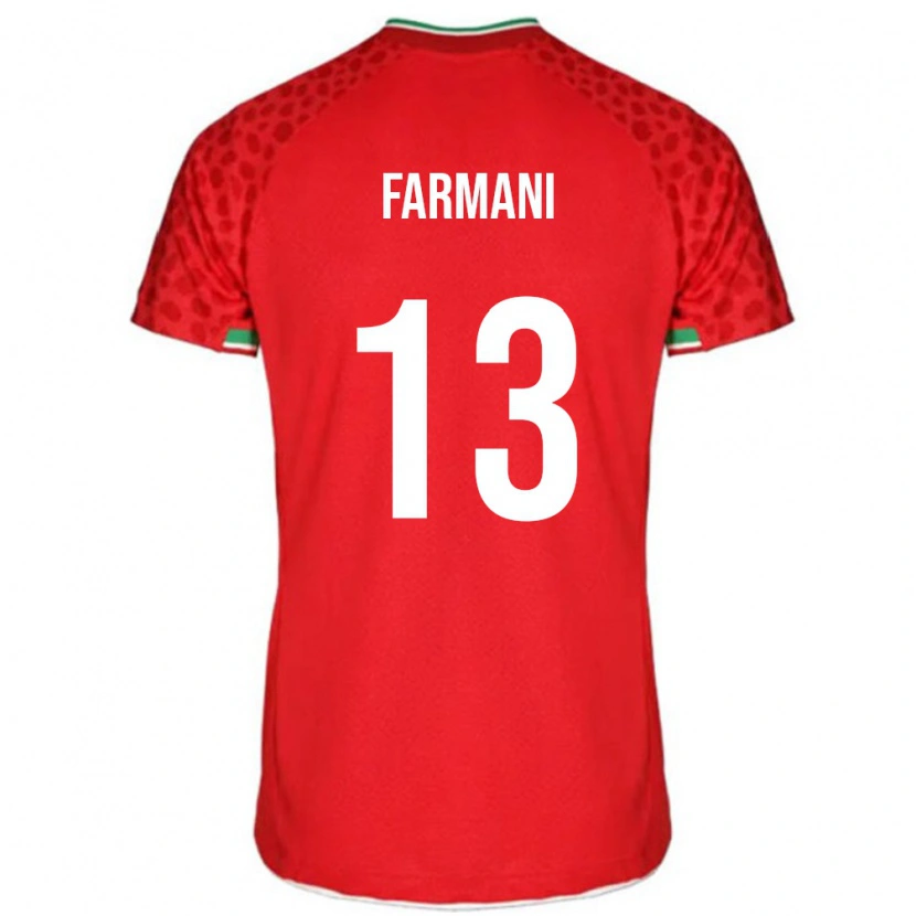 Danxen Criança Camisola Irã Yasaman Farmani #13 Vermelho Alternativa 24-26 Camisa