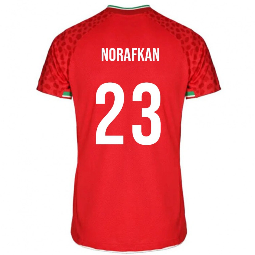 Danxen Criança Camisola Irã Omid Norafkan #23 Vermelho Alternativa 24-26 Camisa