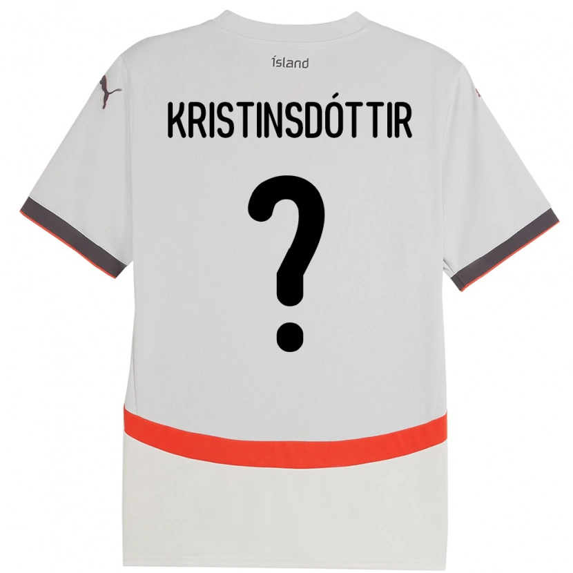 Danxen Criança Camisola Islândia Ólöf Sigríður Kristinsdóttir #0 Branco Alternativa 24-26 Camisa