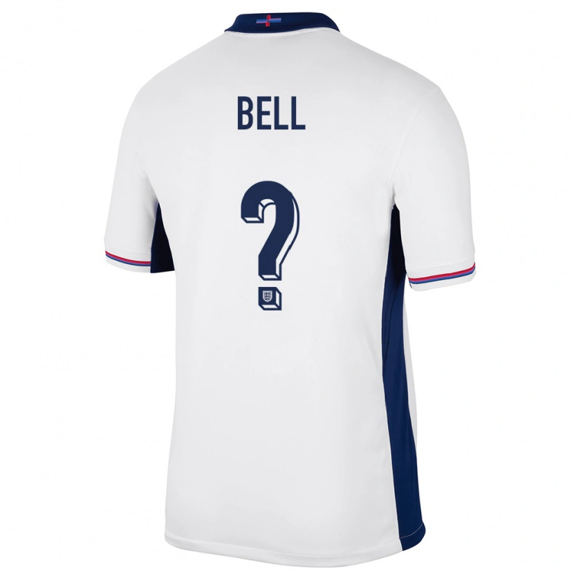 Danxen Homem Camisola Inglaterra Toby Bell #0 Branco Principal 24-26 Camisa