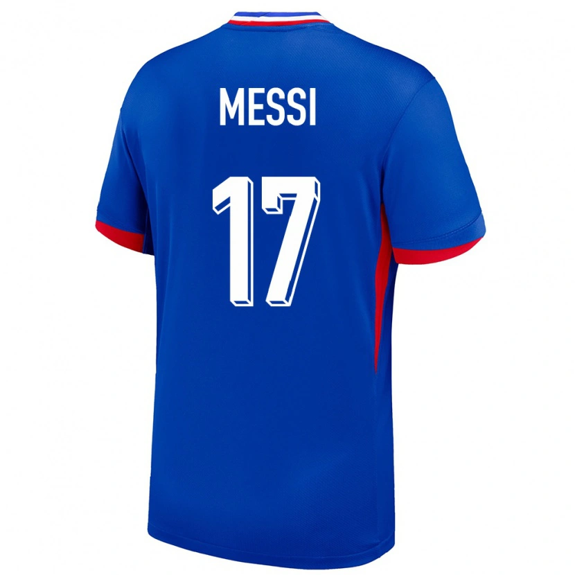 Danxen Homem Camisola França Rayane Messi #17 Azul Principal 24-26 Camisa