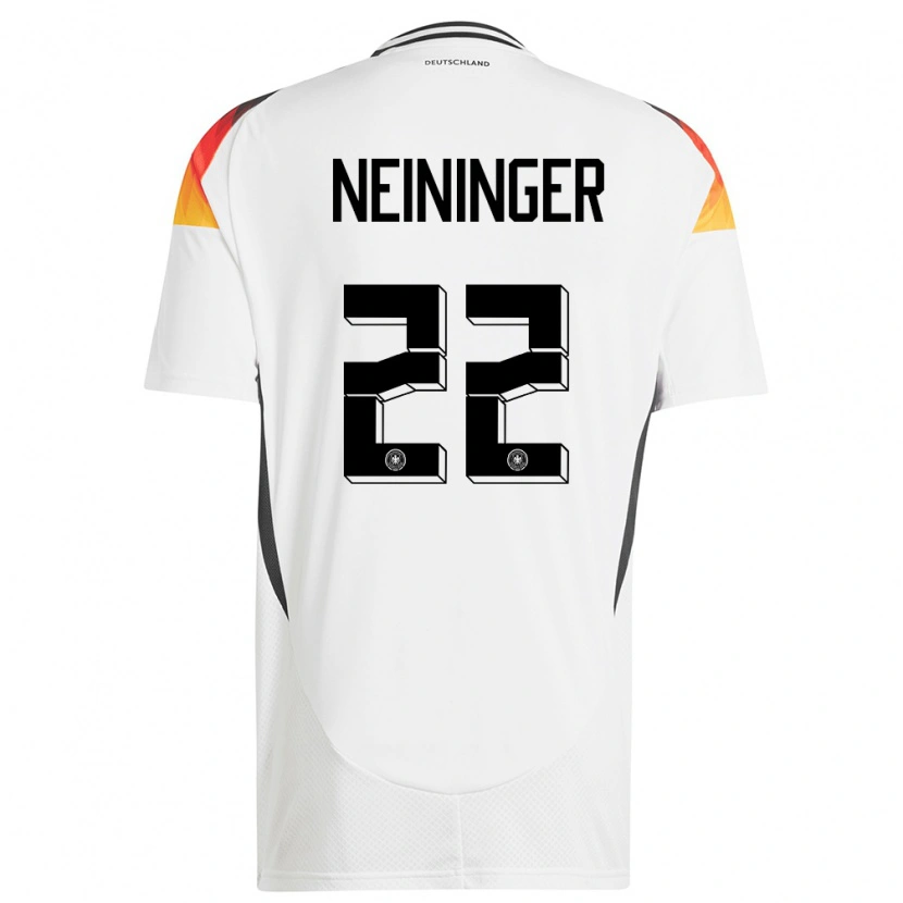 Danxen Homem Camisola Alemanha Tim Neininger #22 Branco Principal 24-26 Camisa