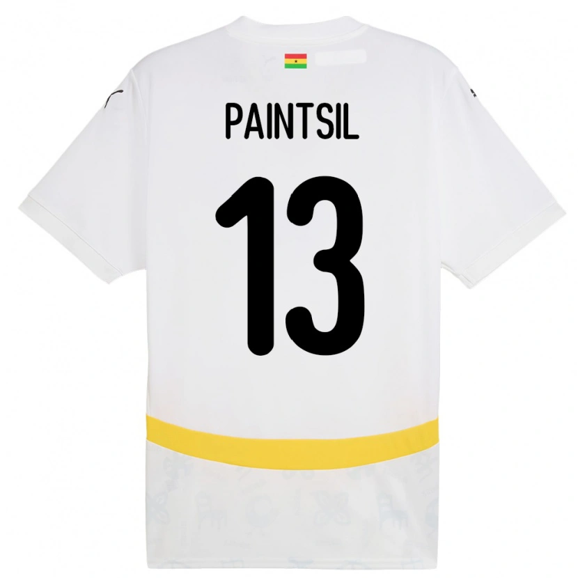 Danxen Homem Camisola Gana Joseph Paintsil #13 Branco Principal 24-26 Camisa