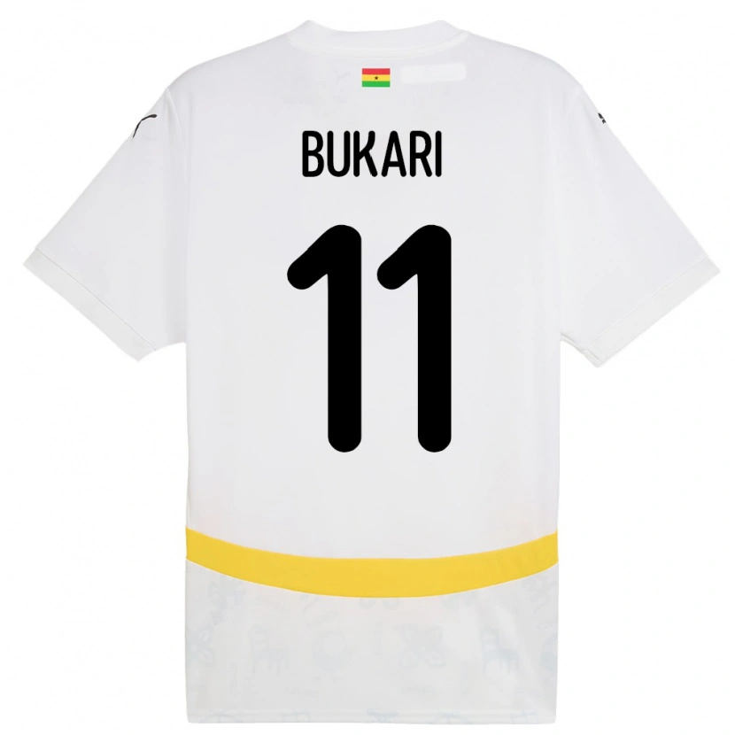 Danxen Homem Camisola Gana Osman Bukari #11 Branco Principal 24-26 Camisa