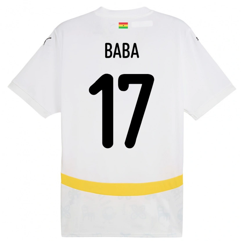 Danxen Homem Camisola Gana Abdul-Rahman Baba #17 Branco Principal 24-26 Camisa