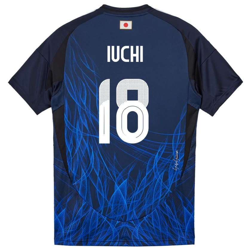 Danxen Homem Camisola Japão Yosuke Iuchi #18 Azul Escuro Principal 24-26 Camisa