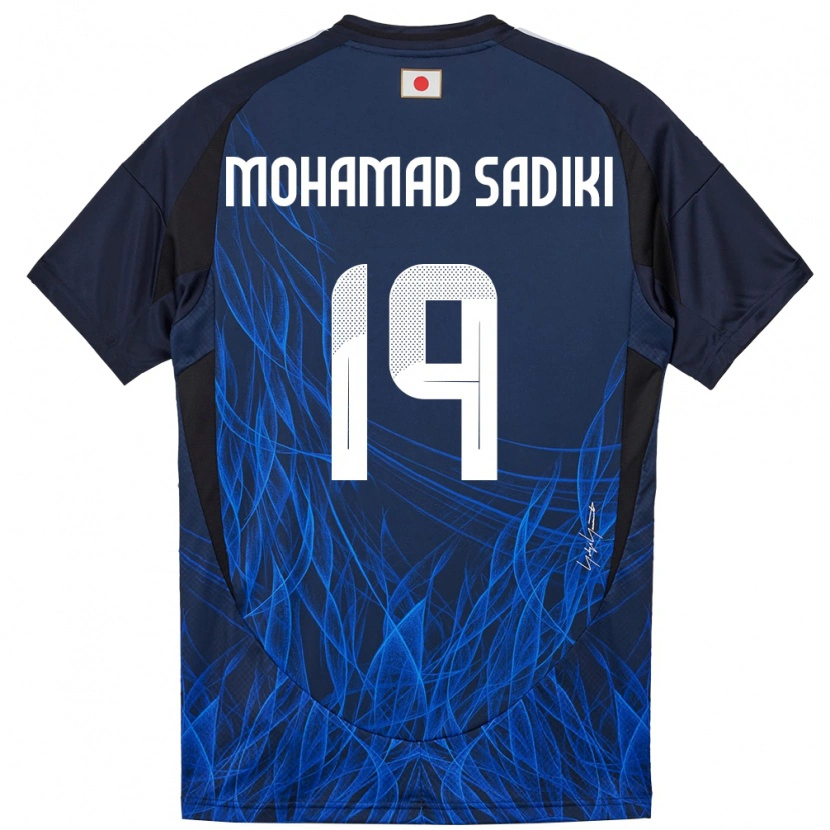 Danxen Homem Camisola Japão Mohamad Sadiki Wade #19 Azul Escuro Principal 24-26 Camisa