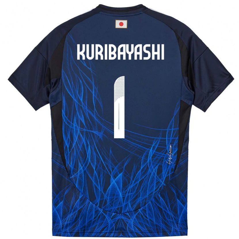 Danxen Homem Camisola Japão Hayato Kuribayashi #1 Azul Escuro Principal 24-26 Camisa