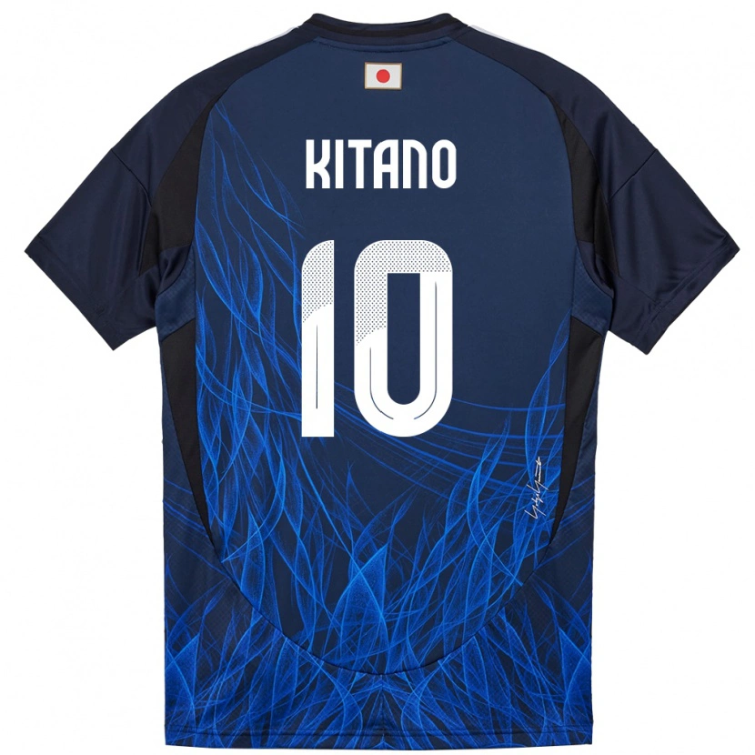 Danxen Homem Camisola Japão Sota Kitano #10 Azul Escuro Principal 24-26 Camisa