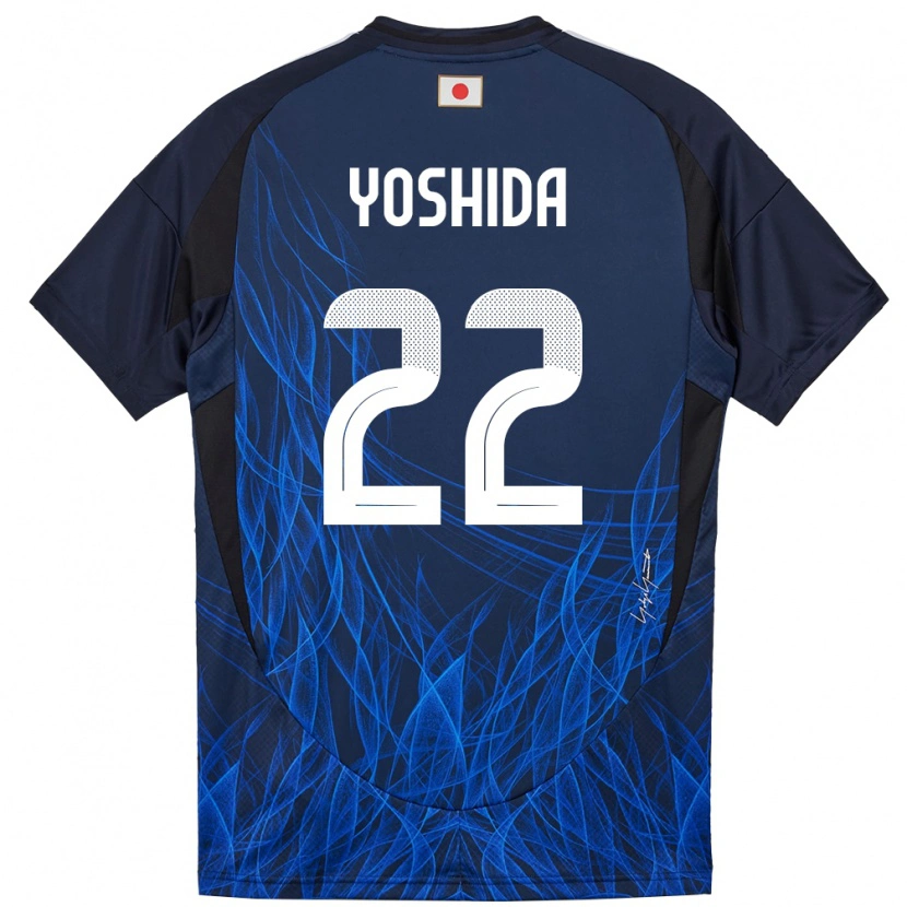 Danxen Homem Camisola Japão Maya Yoshida #22 Azul Escuro Principal 24-26 Camisa