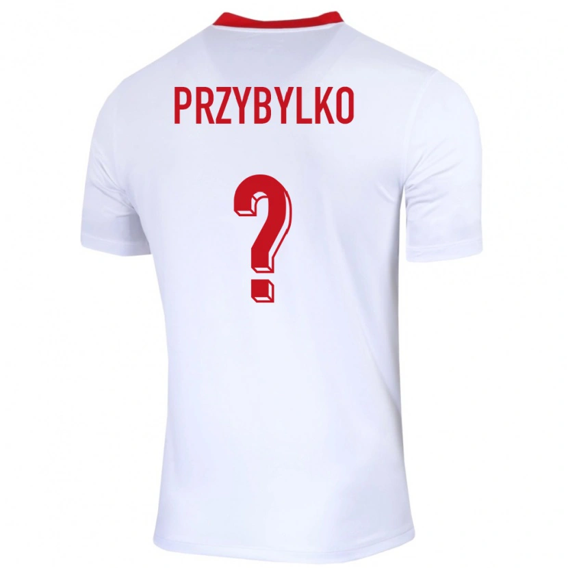 Danxen Homem Camisola Polónia Kacper Przybylko #0 Branco Principal 24-26 Camisa