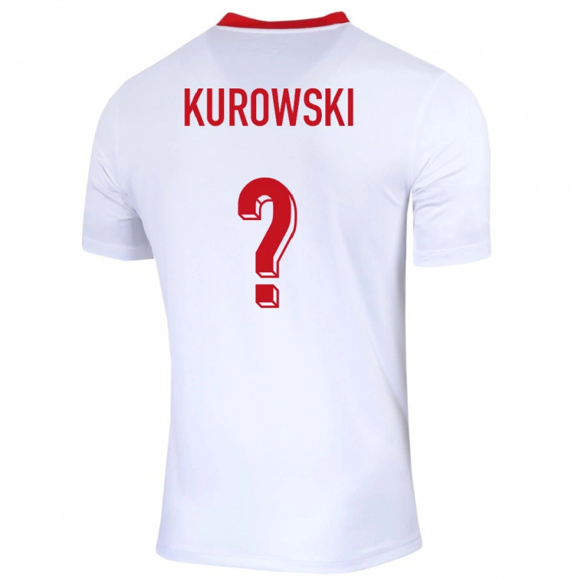 Danxen Homem Camisola Polónia Krzysztof Kurowski #0 Branco Principal 24-26 Camisa
