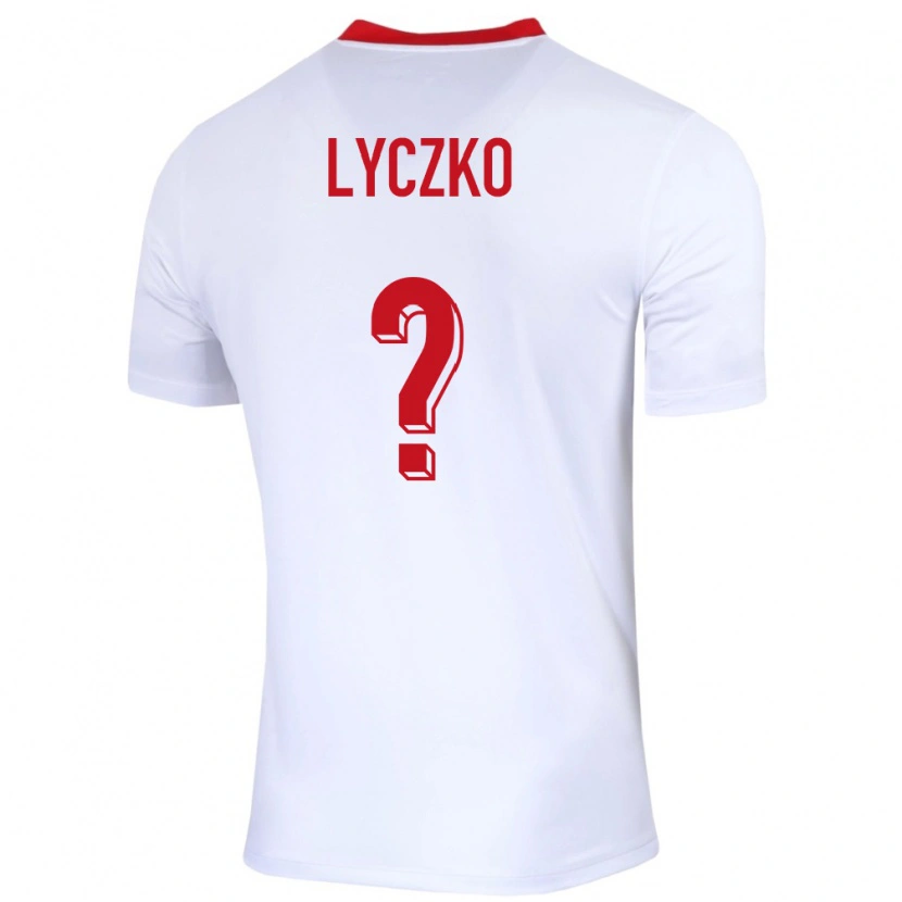 Danxen Homem Camisola Polónia Szymon Lyczko #0 Branco Principal 24-26 Camisa