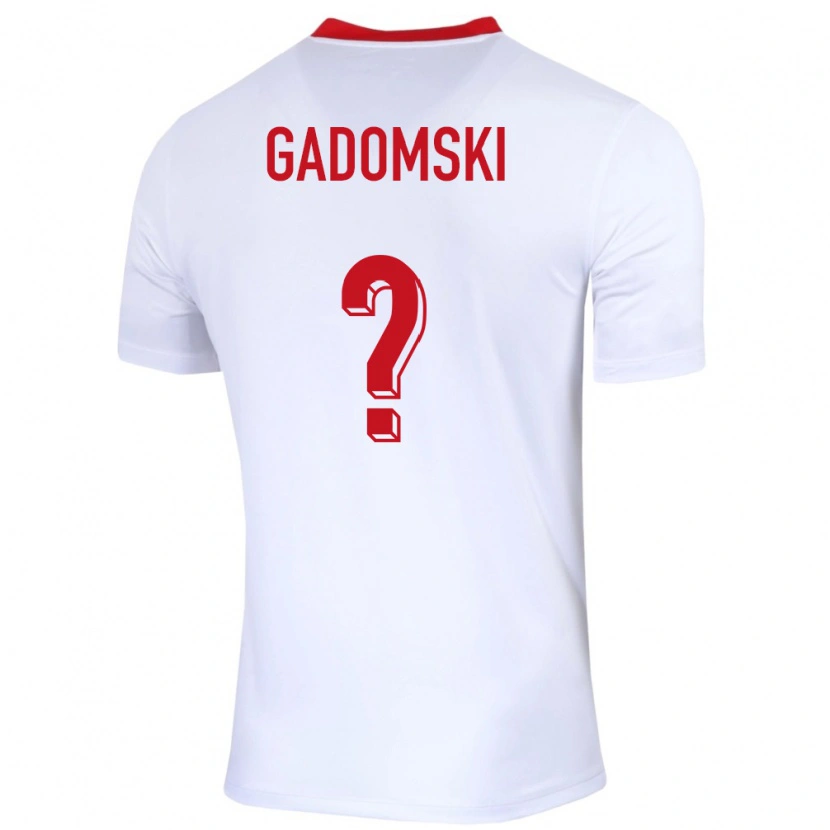 Danxen Homem Camisola Polónia Franciszek Gadomski #0 Branco Principal 24-26 Camisa