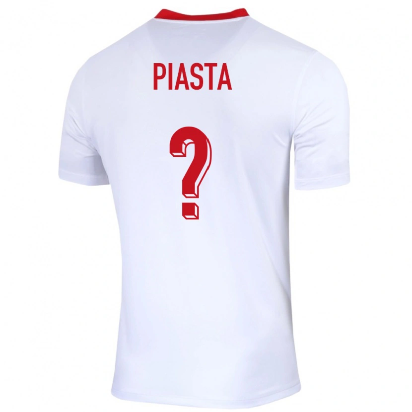 Danxen Homem Camisola Polónia Szymon Piasta #0 Branco Principal 24-26 Camisa