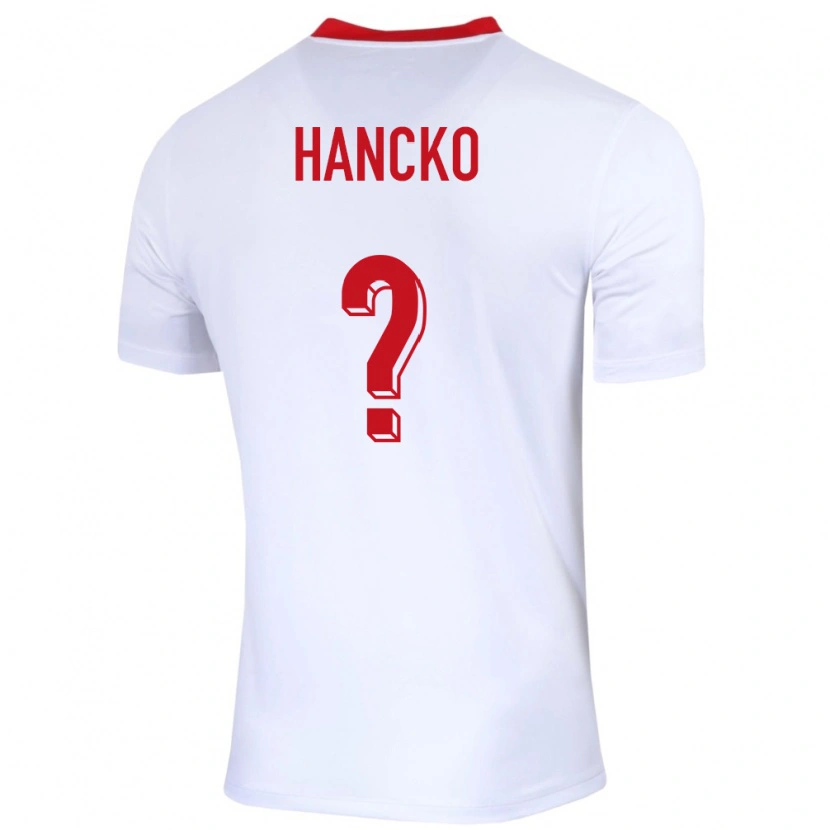 Danxen Homem Camisola Polónia Adam Hancko #0 Branco Principal 24-26 Camisa