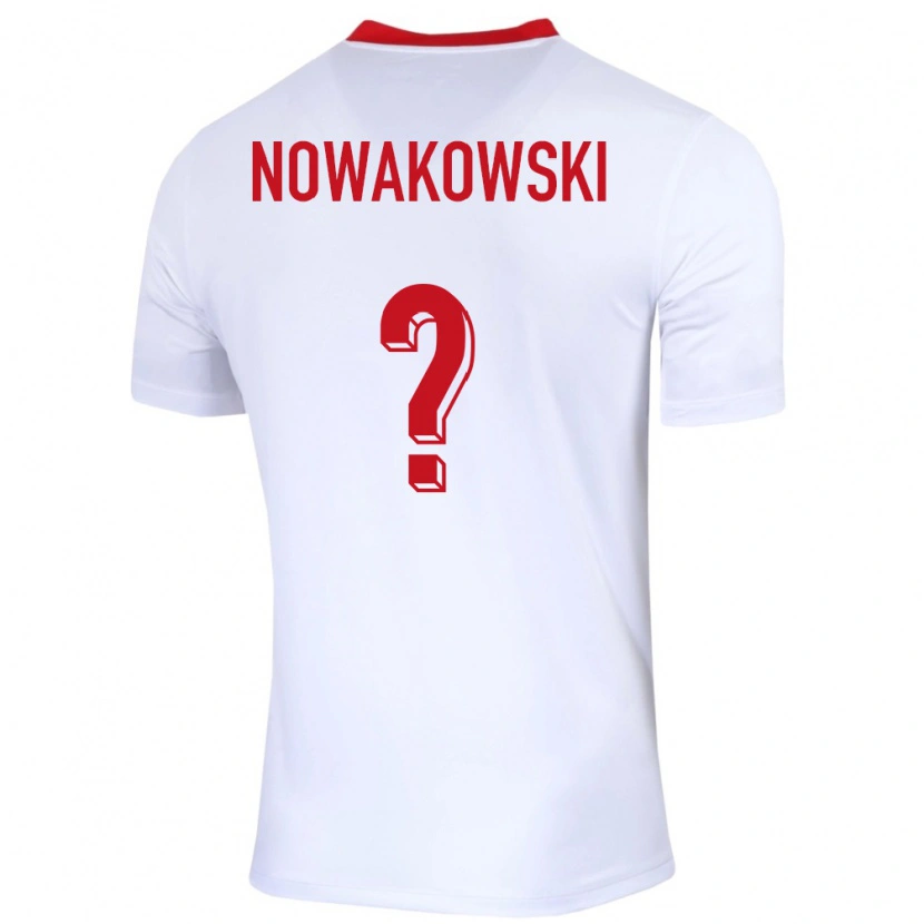 Danxen Homem Camisola Polónia Tobiasz Nowakowski #0 Branco Principal 24-26 Camisa