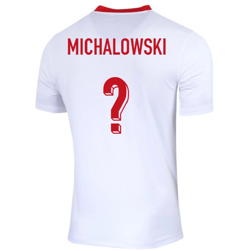 Danxen Homem Camisola Polónia Aleksander Michalowski #0 Branco Principal 24-26 Camisa