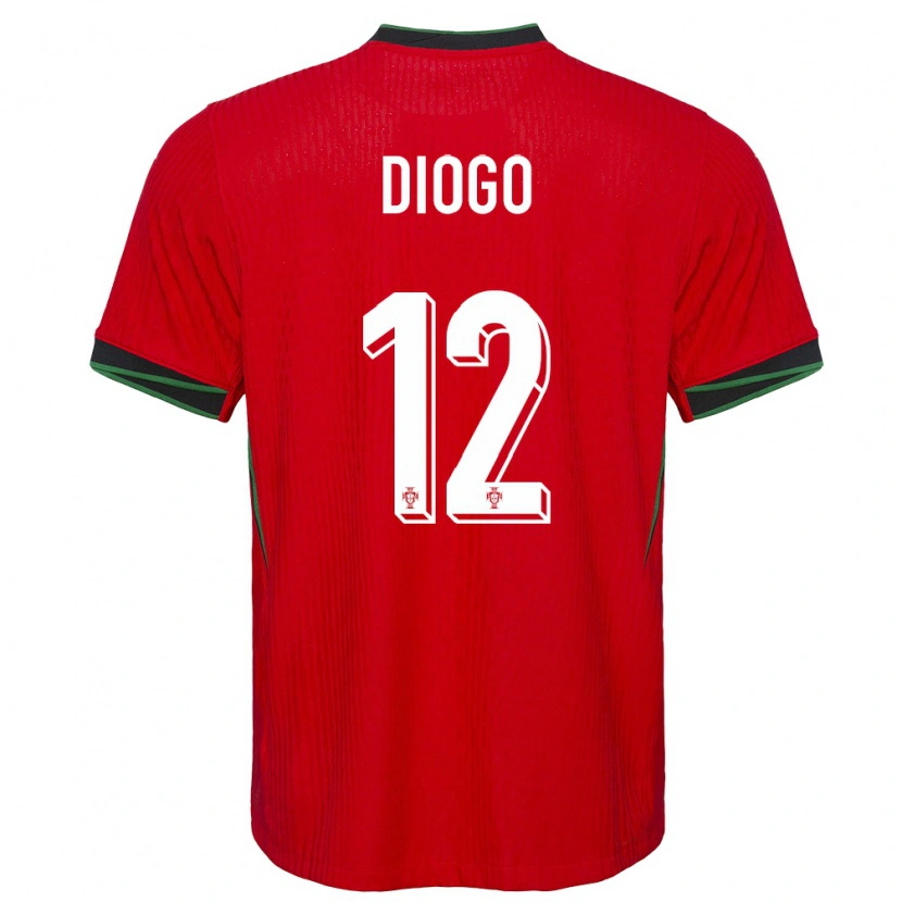 Danxen Homem Camisola Portugal Diogo Ferreira #12 Vermelho Principal 24-26 Camisa