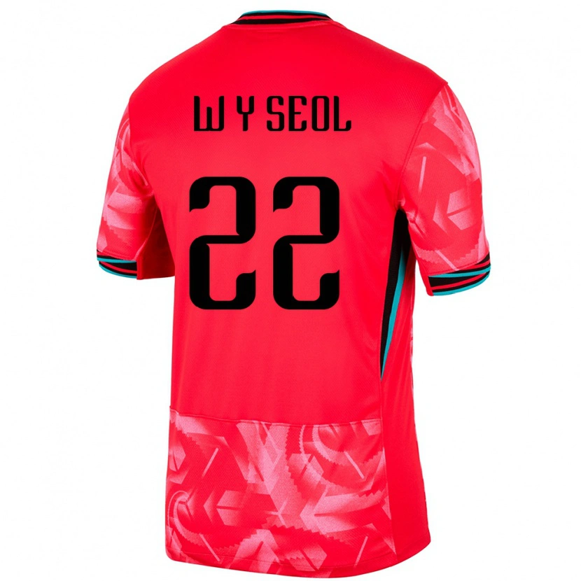 Danxen Homem Camisola Coreia Do Sul Young-Woo Seol #22 Vermelho Principal 24-26 Camisa