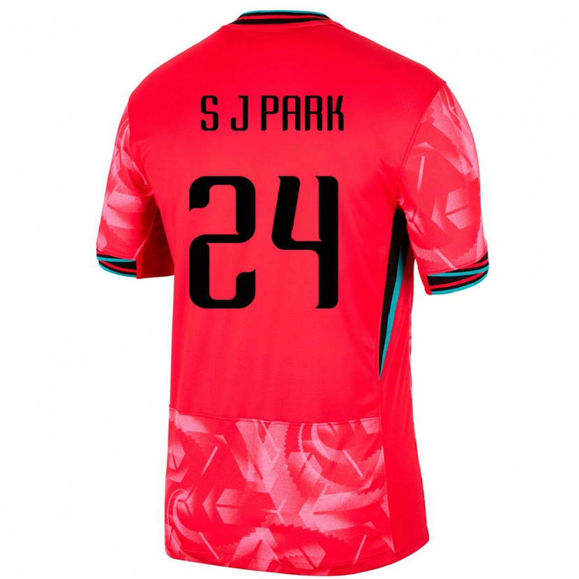 Danxen Homem Camisola Coreia Do Sul Jae-Seong Park #24 Vermelho Principal 24-26 Camisa