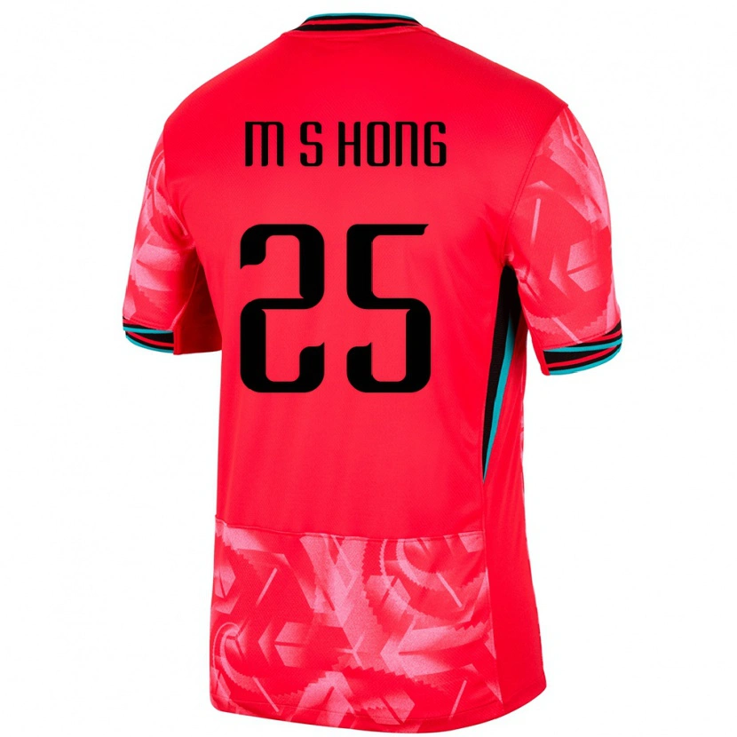 Danxen Homem Camisola Coreia Do Sul Sung-Min Hong #25 Vermelho Principal 24-26 Camisa