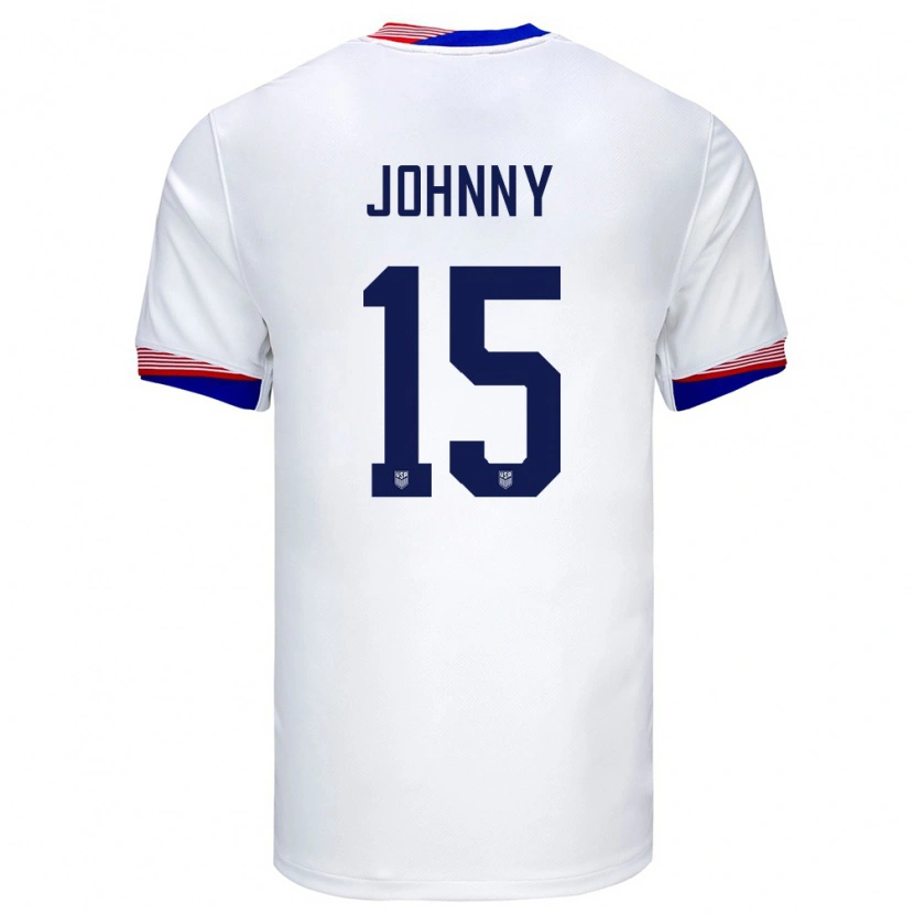 Danxen Homem Camisola Estados Unidos Johnny Cardoso #15 Branco Principal 24-26 Camisa