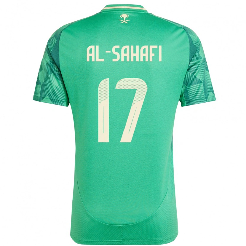 Danxen Homem Camisola Arábia Saudita Marwan Al-Sahafi #17 Verde Principal 24-26 Camisa