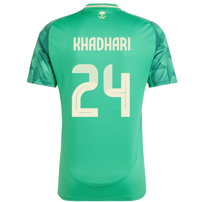 Danxen Homem Camisola Arábia Saudita Murad Khadhari #24 Verde Principal 24-26 Camisa
