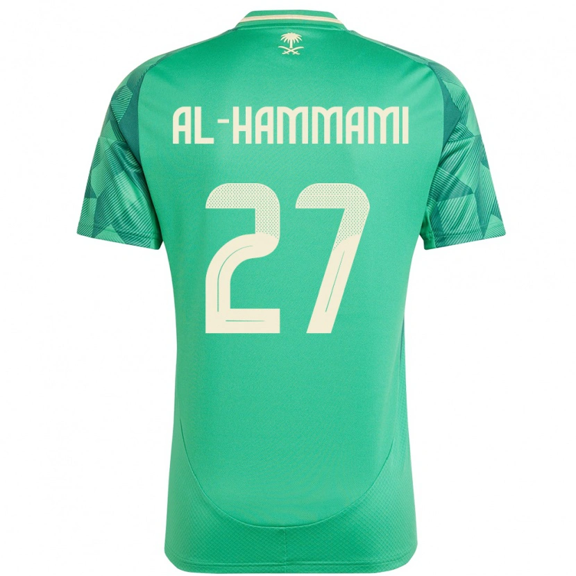 Danxen Homem Camisola Arábia Saudita Hammam Al-Hammami #27 Verde Principal 24-26 Camisa