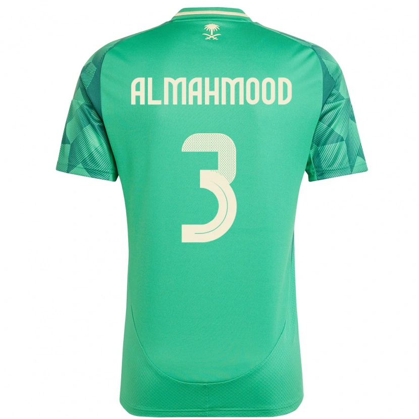 Danxen Homem Camisola Arábia Saudita Mohammed Almahmood #3 Verde Principal 24-26 Camisa
