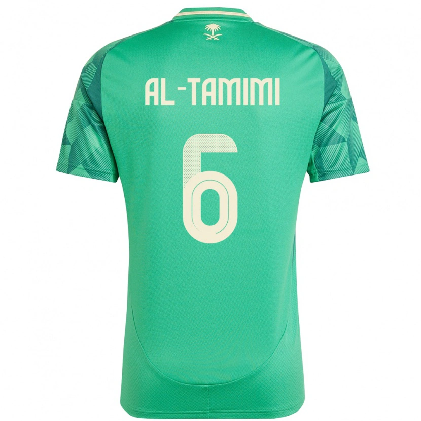 Danxen Homem Camisola Arábia Saudita Maryam Al Tamimi #6 Verde Principal 24-26 Camisa