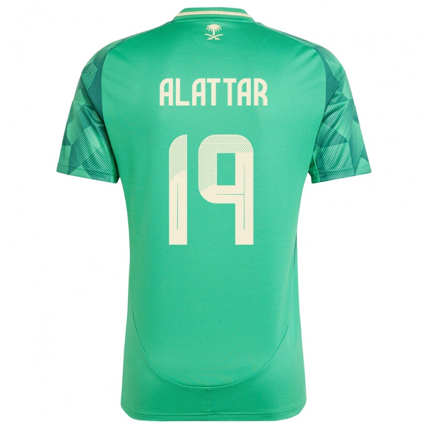 Danxen Homem Camisola Arábia Saudita Ramiz Alattar #19 Verde Principal 24-26 Camisa