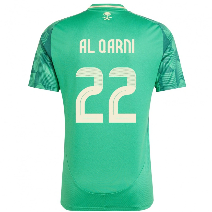 Danxen Homem Camisola Arábia Saudita Fawaz Al Qarni #22 Verde Principal 24-26 Camisa