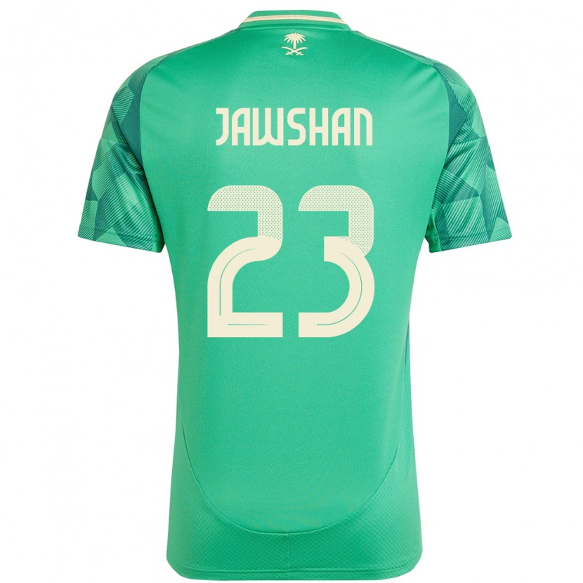 Danxen Homem Camisola Arábia Saudita Yazeed Jawshan #23 Verde Principal 24-26 Camisa